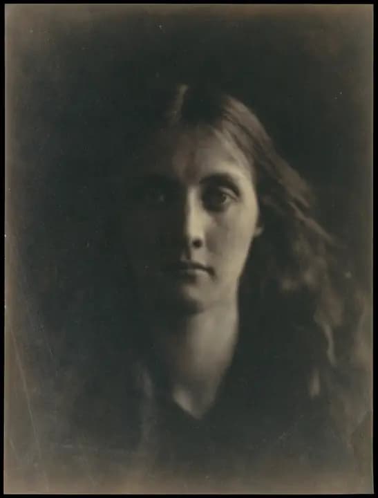 Portrait of a young woman, soft focus